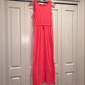 Old Navy Neon Pink Maxi Dress